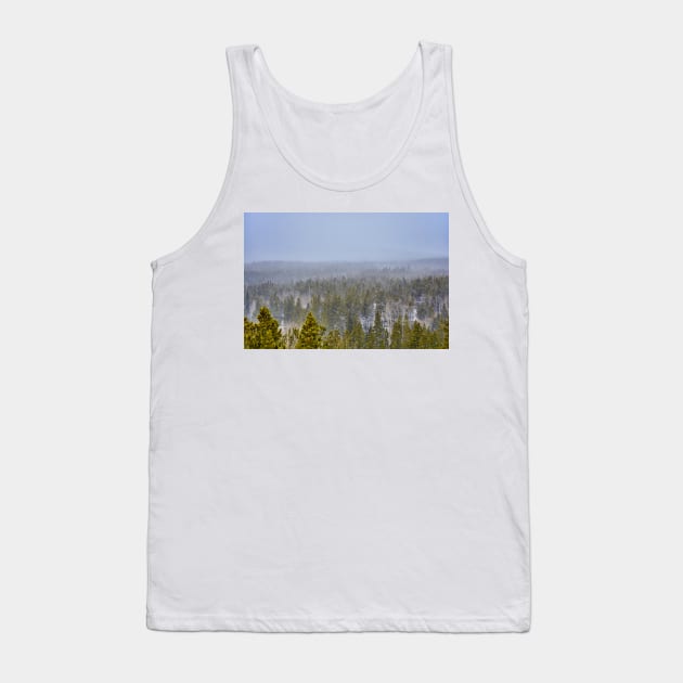 Peak to Peak Highway Snowstorm Study 1 Tank Top by bobmeyers